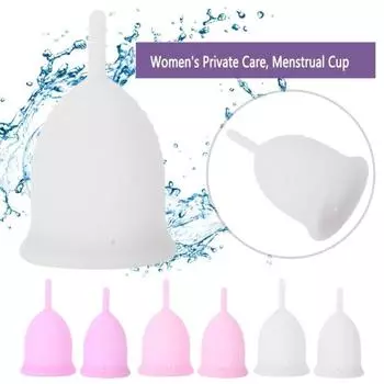 Женская медицинская силиконовая U-образная многоразовая менструальная чаша для месячного периода, гигиенический уход L фиолетовый