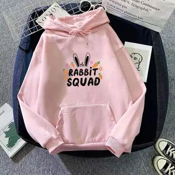 Женская милая мультяшная розовая толстовка с капюшоном для осени и зимы, женские плюшевые свободные толстовки с капюшоном S белый