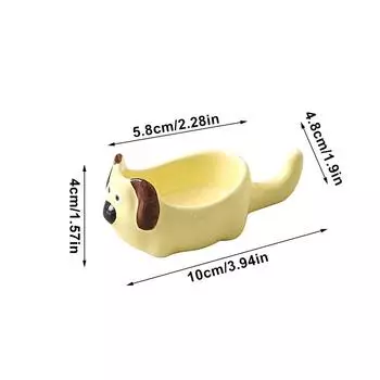 Женская милая подставка для палочек для еды, соевые тарелки, вкусовая тарелка, керамическая тарелка с мультяшным соусом, креативный кот, кролик