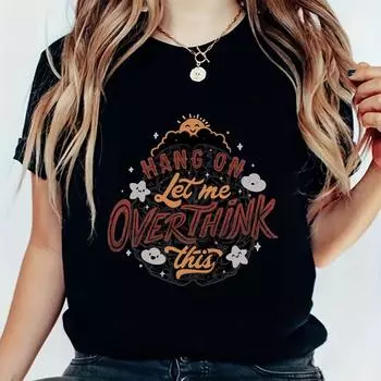 Женская милая стильная летняя одежда с принтом, забавная универсальная футболка с рисунком, модная повседневная футболка с коротким рукавом