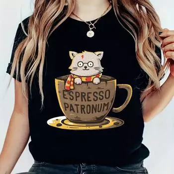 Женская милая стильная летняя одежда с принтом, забавная универсальная футболка с рисунком, модная повседневная футболка с коротким рукавом