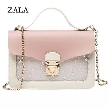 Женская мини-маленькая квадратная сумка на плечо, модная сумка через плечо с блестками и звездами, кошелек, сумки, мешок One Size красный