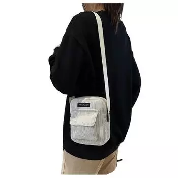 Женская мини-сумка через плечо, модная, однотонная, бархатная, маленькая, простая, повседневная, дорожная, прочная, для маленьких девочек 17cm-20cm чёрный