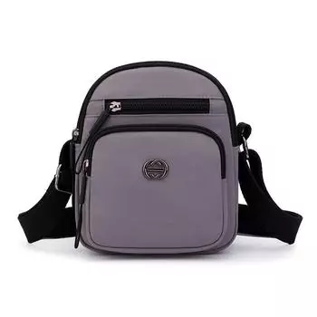 Женская мини-сумка через плечо, сумка из нейлона, сумка для мобильного телефона фиолетовый