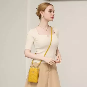 Женская мини-сумка для мобильного телефона, простой модный кошелек для монет на одно плечо, сумка на молнии, сумка из искусственной кожи