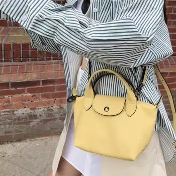 Женская мини-сумка из коровьей кожи для пельменей — элегантная ручная сумка через плечо для лета и зимы