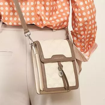 Женская мини-сумка-мессенджер из натуральной кожи 2024 года — универсальный, легкий, высококачественный летний аксессуар покинуть белый