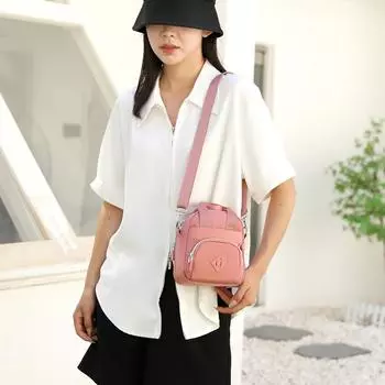 Женская мини-сумка на плечо из мятой ткани 4 слоя маленькая повседневная симпатичная стильная женская сумка для покупок телефон женская мода