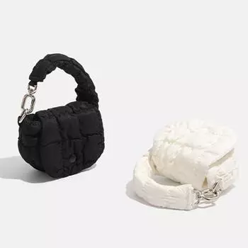 Женская мини-сумочка-кошелек для монет, корейская плиссированная сумка-облако, новая, из искусственной кожи, универсальная, два цвета