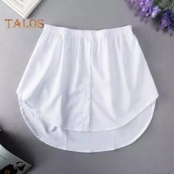 Женская мини-юбка с эластичной талией, однотонная короткая юбка с пуговицами, декор в повседневном стиле, нижняя часть одежды S белый