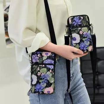 Женская многофункциональная повседневная маленькая сумка на плечо, водонепроницаемая Оксфордская сумочка для телефона, модная портативная простая сумка через плечо