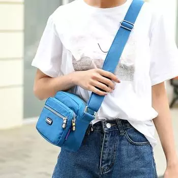 Женская многофункциональная сумка через плечо на одно плечо чёрный