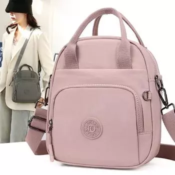 Женская многофункциональная сумка через плечо, однотонная сумка через плечо чёрный