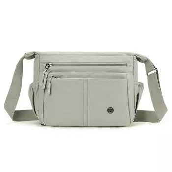 Женская многосекционная сумка через плечо, сумка-кроссбоди, легкая нейлоновая сумка для мамы бежевый