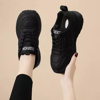 Женская мода 2024 года: Повседневная обувь на толстой подошве — универсальная, удобная, с мягкой подошвой для путешествий весной и осенью. 40