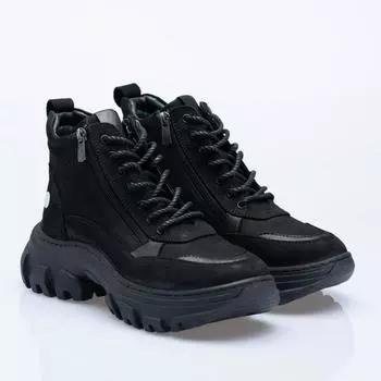 Женская мода Черные ботинки и ботильоны