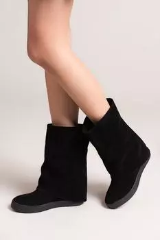 Женская мода Черные сапоги