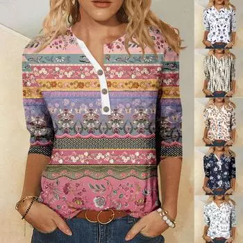 Женская мода День святого Валентина Печатный длинный рукав свободный круглый вырез толстовка Топ осень XXL хаки