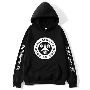 Женская мода хип-хоп толстовка Dellafuente FC Hoodie Harajuku Streetwear Мужская одежда Женская толстовка с капюшоном Топы для девочек Женские пуловеры S