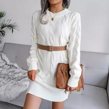 Женская мода и зима толстое платье с двумя лацканами в стиле ретро M