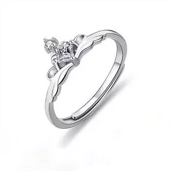 Женская мода Креативные подарки Принцесса и рыцарь Парное обручальное кольцо Мужской и женский подарок на День святого Валентина Пара открытых колец women