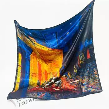 Женская мода квадратный винтажный принт атласный шейный платок солнцезащитный шарф шарфы шаль высокое качество 1 шт 90*90 см 90-90cm