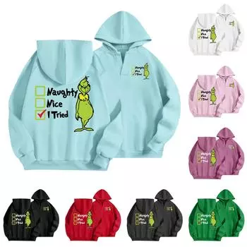 Женская мода, легкий свитер с длинным рукавом, толстовка с капюшоном, свободный свитшот с графическим принтом XL красный