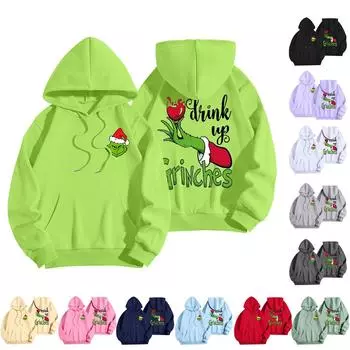 Женская мода, легкий женский свитер с длинными рукавами и карманами, рождественская толстовка с капюшоном L бежевый