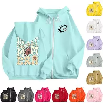 Женская мода, легкий женский свитер с длинными рукавами и карманами, толстовка с капюшоном в стиле регби XXL