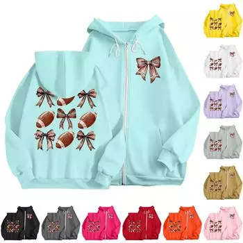 Женская мода, легкий женский свитер с длинными рукавами и карманами, толстовка с капюшоном в стиле регби M