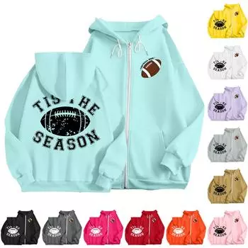 Женская мода, легкий женский свитер с длинными рукавами и карманами, толстовка с капюшоном в стиле регби XXL