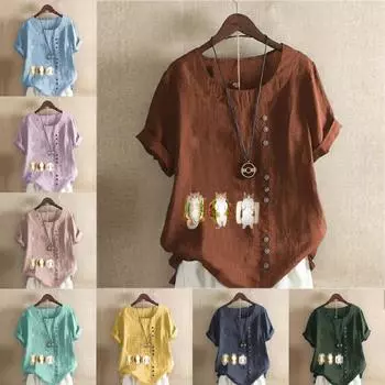 Женская мода, милая футболка с короткими рукавами и принтом кота-гамбургера, свободная хлопковая рубашка, повседневная свободная летняя блузка, топы S розовый