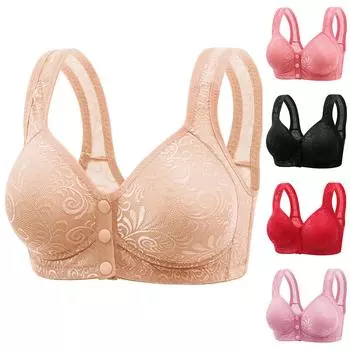 Женская мода, не стальное кольцо, передняя открытая пряжка, сексуальный кружевной жилет, удобное нижнее белье, бюстгальтер 38