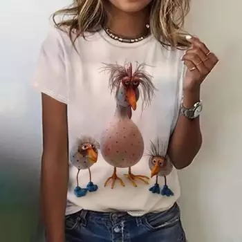 Женская мода, новая винтажная футболка с принтом в виде сетки, с коротким рукавом, с V-образным вырезом, базовая футболка, летний топ XS-8XL/3D-печать S