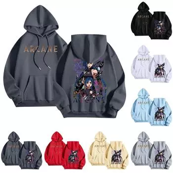 Женская мода O-образный вырез с длинным рукавом и принтом, толстовка с капюшоном XXXL хаки