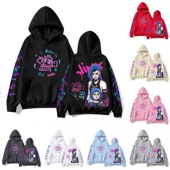 Женская мода O-образный вырез с длинным рукавом и принтом, толстовка с капюшоном L бежевый