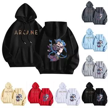 Женская мода O-образный вырез с длинным рукавом и принтом, толстовка с капюшоном XXXL бежевый