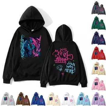 Женская мода O-образный вырез с длинным рукавом и принтом, толстовка с капюшоном S бежевый