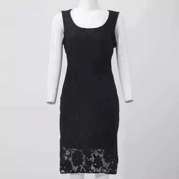 Женская мода, очаровательное свадебное платье из двух частей, однотонные кружевные платья для матери невесты L чёрный