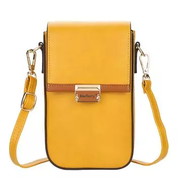 Женская мода, однотонная мини-сумка для мобильного телефона, простой кошелек для монет, сумка на молнии на одно плечо, сумка на ремне из искусственной кожи