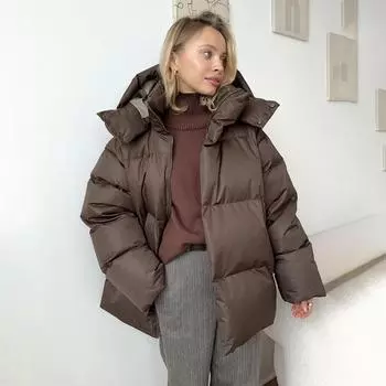 Женская мода однотонная свободная куртка на молнии, зимняя женская верхняя одежда для улицы, повседневная, с капюшоном, толстые теплые хлопковые пальто для XL