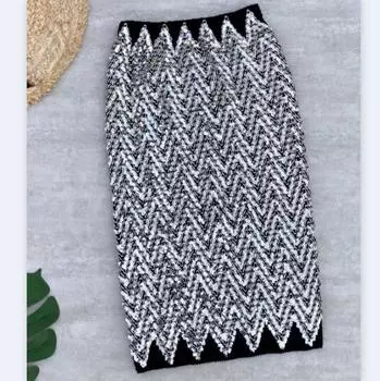 Женская мода, однотонная, тонкая, с высокой талией, пуш-ап, эластичная юбка-карандаш трапециевидной формы, посылка, юбка с пайетками на бедре