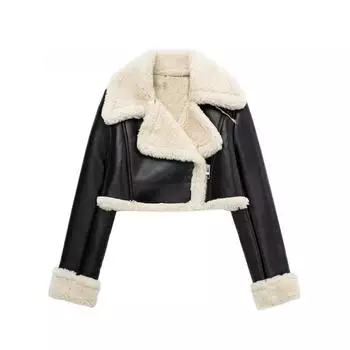 Женская мода, однотонные куртки на молнии спереди, винтажные куртки с лацканами и длинными рукавами, женские шикарные женские наряды S коричневый