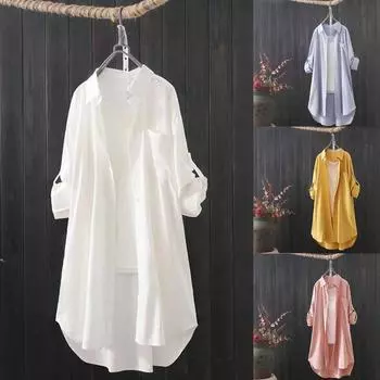 Женская мода, однотонный свободный повседневный кардиган, тонкая внешняя блузка, топ XXL розовый