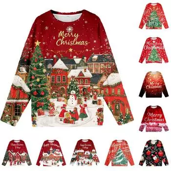 Женская мода осень-зима с принтом, длинные рукава, женские пижамы, топы S