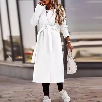 Женская мода осенне-зимний свободный повседневный твидовый жакет с длинными рукавами Топ M хаки