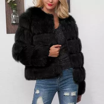 Женская мода осенне-зимняя повседневная свободная теплая однотонная куртка S серый