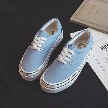 Женская мода повседневная парусиновая обувь дышащая удобная прогулочная обувь студенческая обувь 35 чёрный