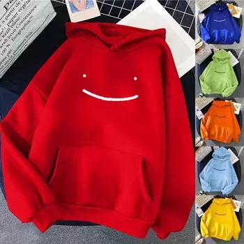 Женская мода повседневная рождественская принтовая толстовка с капюшоном свободные спортивные топы пуловер M синий