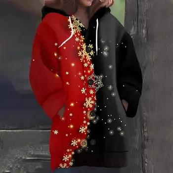 Женская мода повседневная шерстяная вязка с капюшоном и пуговицами с длинным рукавом L чёрный